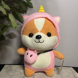 Shiba Inu Unicorn Costume Plush Toy
